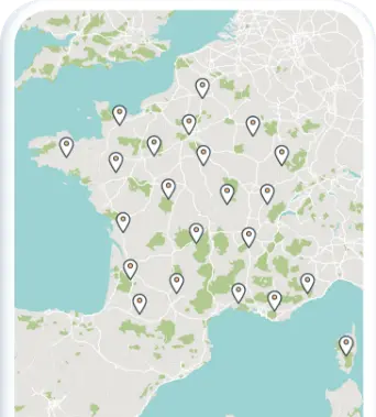 Carte des agences CAFPI, courtier en crédits